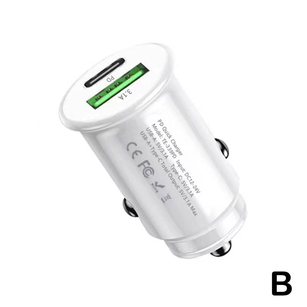 3.1A Fast Car Chargers USB PD Type C QC 3.0 Outlet Adapter Fast Charging For 12V 24V Car Truck Boat RV Motorcycle 12V/24V