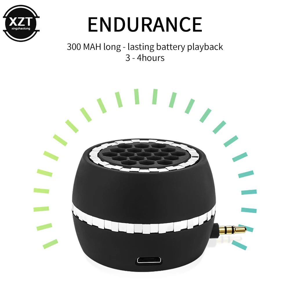 Portable Wireless Speaker Phone External Speaker Universal 3.5mm Jack Mini Sound Box Supplies for Smartphone Tablet Laptop MP3/4