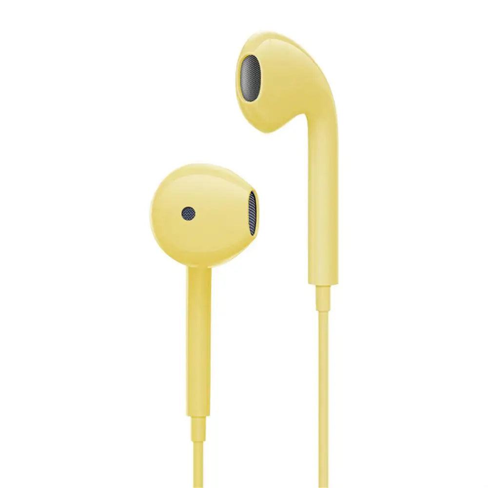 Wired Headset 3.5mm In-ear Earphones With Microphone For Mobile Phones High Definition Stereo Noise Canceling Sport Headphones