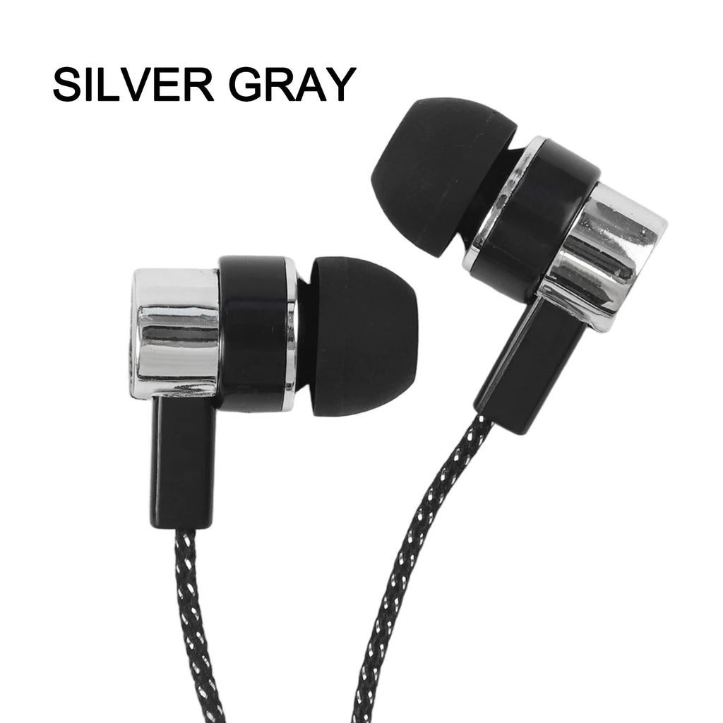 Wired Headphones 3.5mm Sport Earbuds With Bass Phone Earphones Stereo Headset With Mic Volume Control Music Earphones