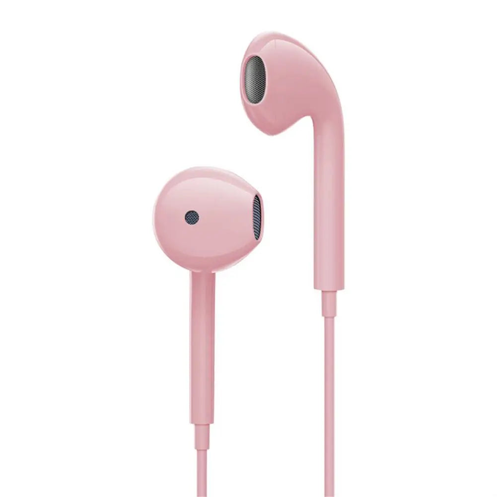 Wired Headset 3.5mm In-ear Earphones With Microphone For Mobile Phones High Definition Stereo Noise Canceling Sport Headphones