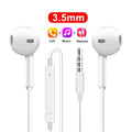 Wired Original Headphones 3.5mm in Type-C In-Ear Earphone Noise Cancellation HiFi Stereo Sports Gaming Music Headphones