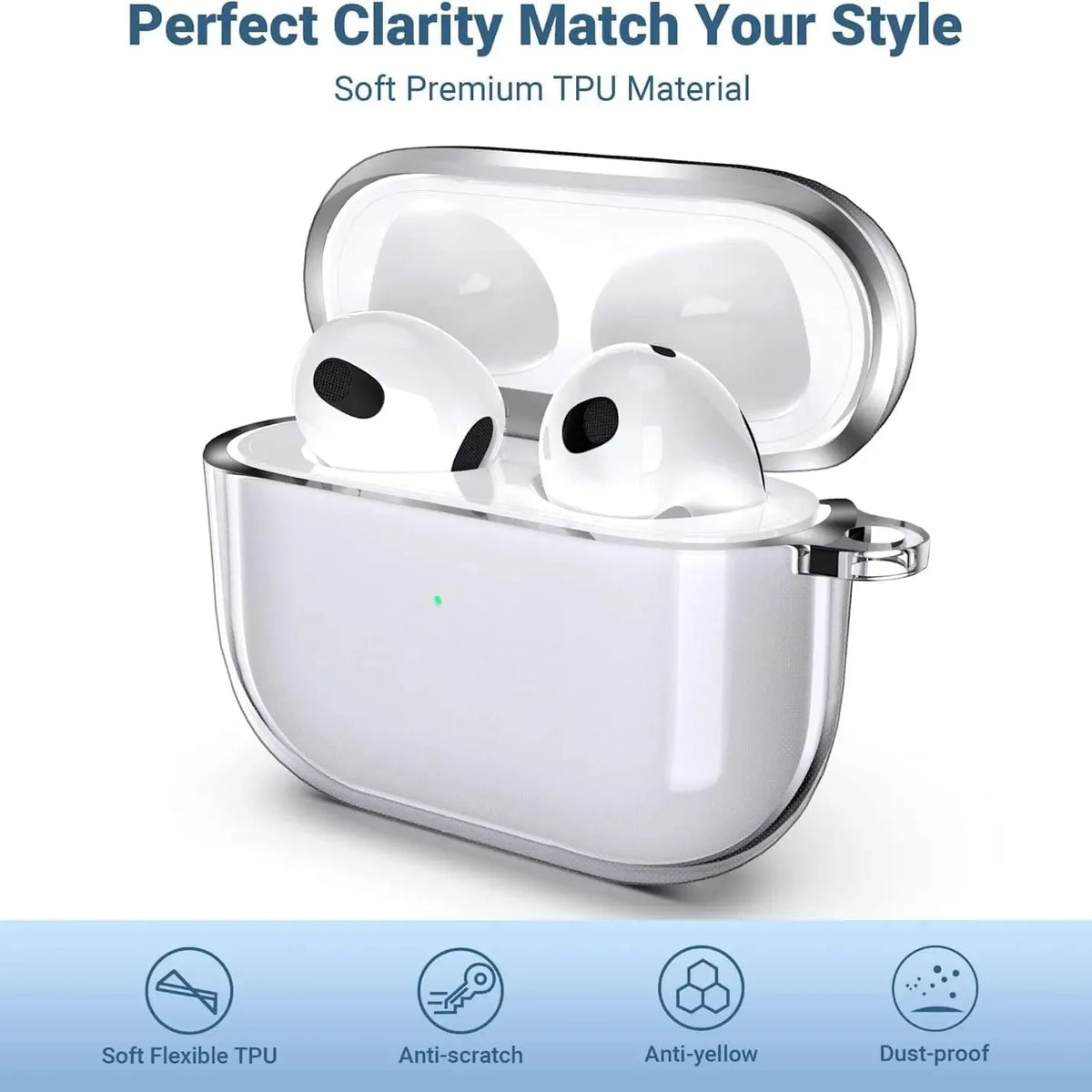 2025 For pro 2nd generation pods 3 4 Bluetooth Earphones ANC Wireless Headphones Earbuds Noise Cancelling TPU Case