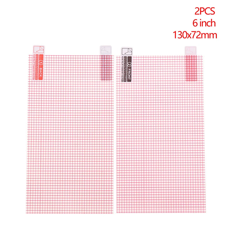 2PCS Universal Screen Protector 5/6/7/8/9/10/11/12 Inch Smart Phone Tablet GPS Protective Film