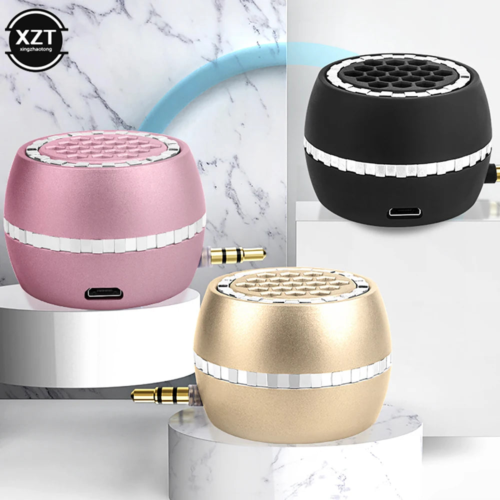 Portable Wireless Speaker Phone External Speaker Universal 3.5mm Jack Mini Sound Box Supplies for Smartphone Tablet Laptop MP3/4