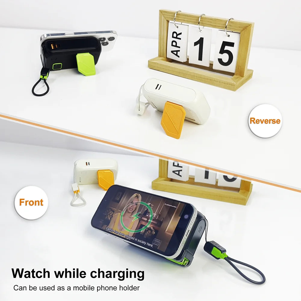 3 in 1 Energy Storage Charger Portable Wireless Power Bank 22.5w with Stand 20,000mah Waterproof & Sturdy Design