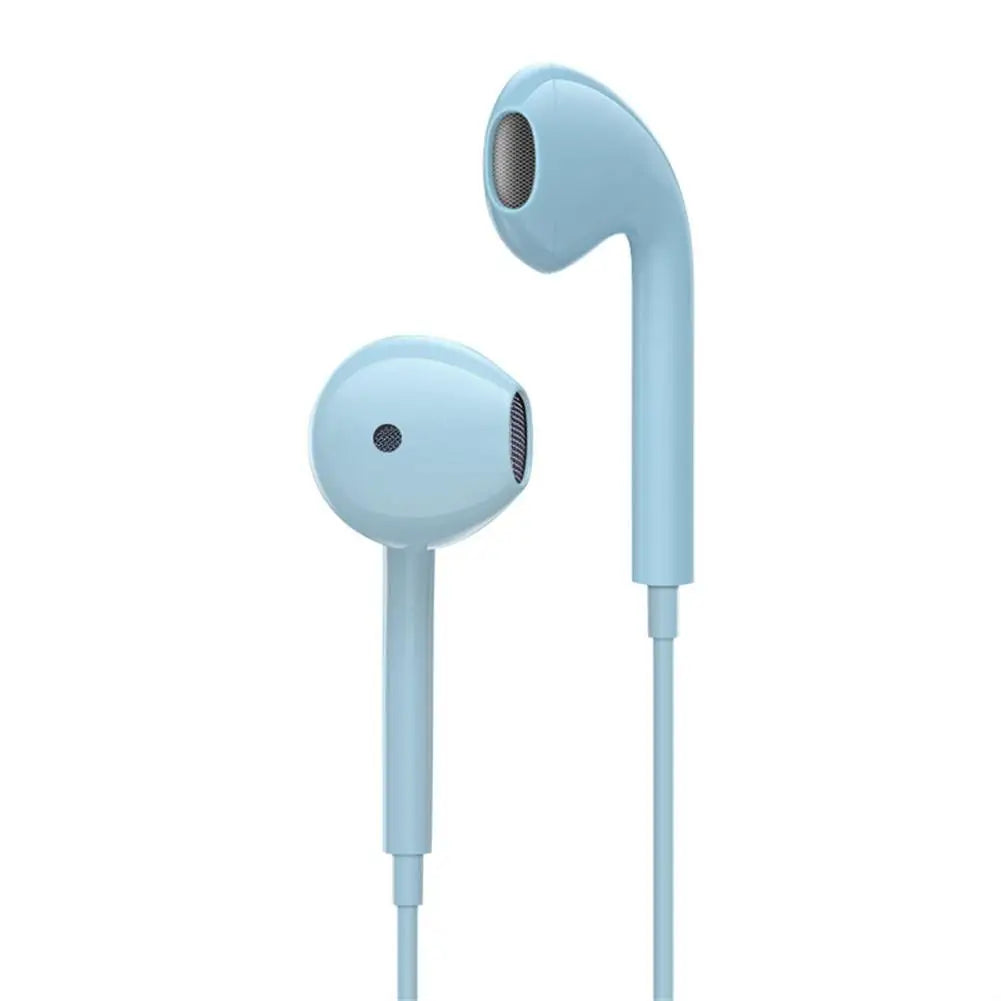 Wired Headset 3.5mm In-ear Earphones With Microphone For Mobile Phones High Definition Stereo Noise Canceling Sport Headphones