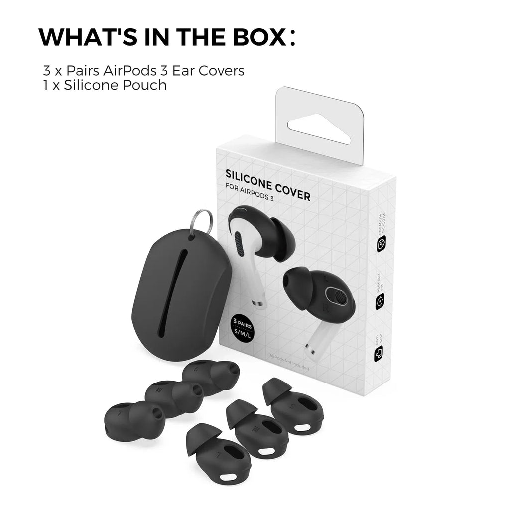 Wireless Bluetooth Earbuds AirPods 3 In Ear Silicone Soundproof Ear Caps Tips For Environmental Protection Flat Installation