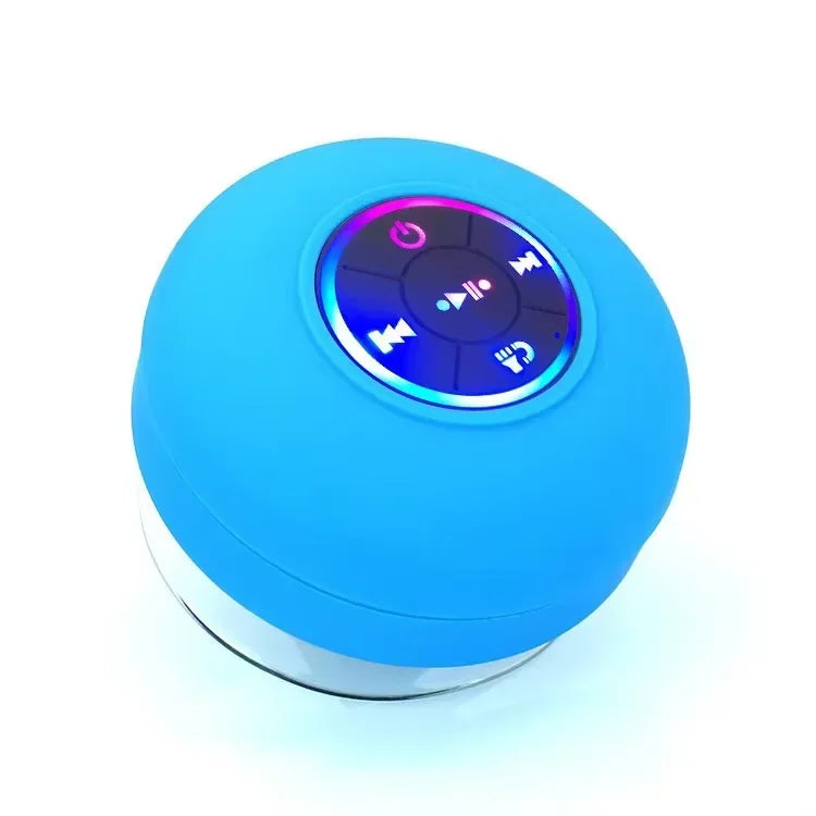 Loudspeaker Bluetooth Speaker Mini Shower Subwoofer Waterproof Handsfree With Suction Cup Mic For Bathroom Pool Beach Car Phone