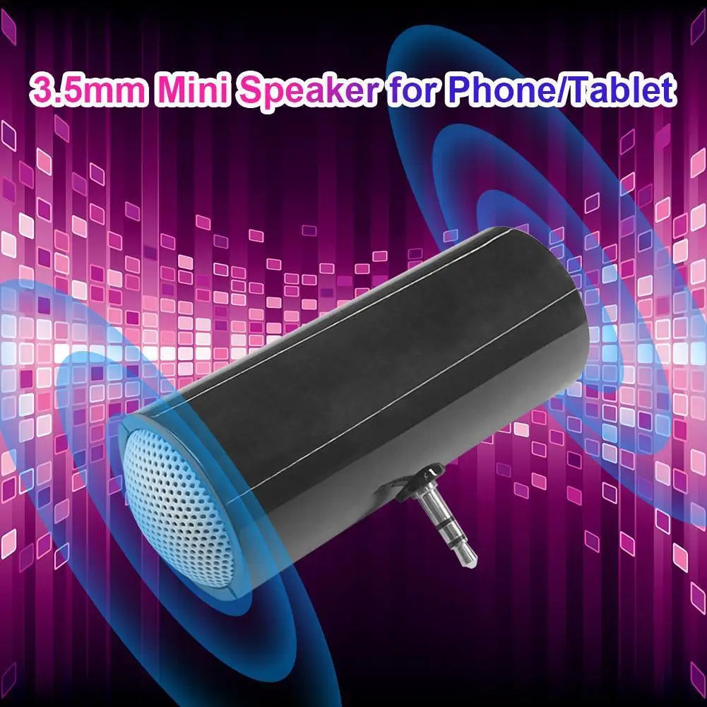 Mobile Phone Speaker with 3.5mm TRS Plug Plug and Play Line-in Speaker Tablet Music Loudspeaker for Smartphone Tablet Computer
