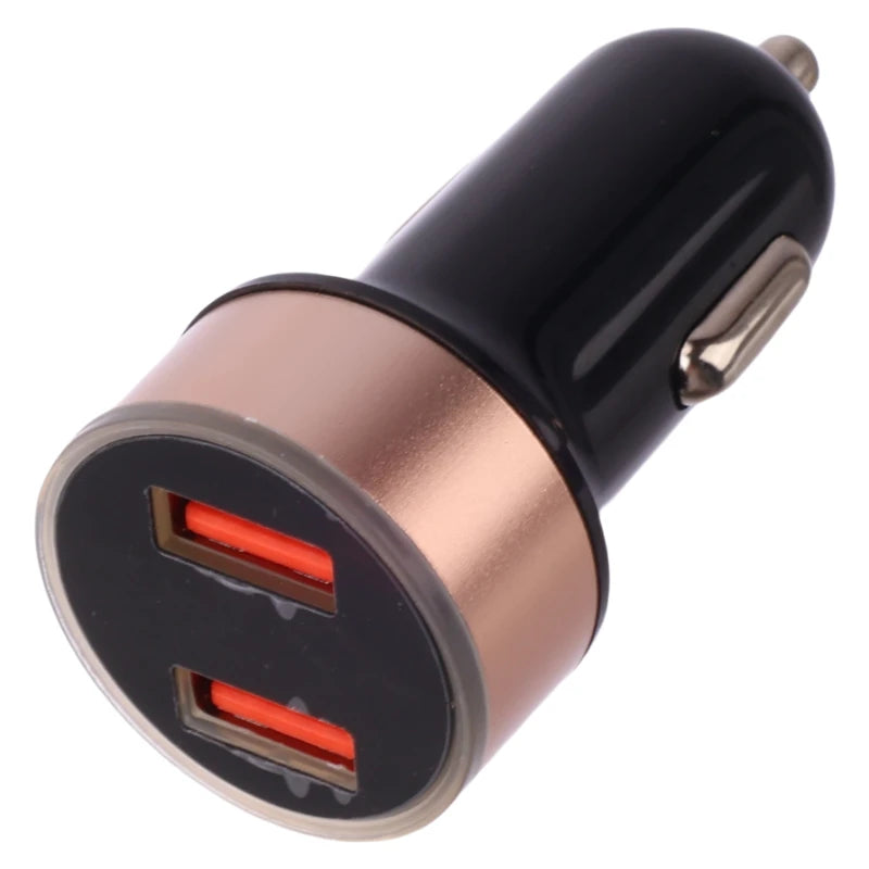 Car charger with fast charging 2 USB ports with digital display power supply and startup system charger for electrical equipment