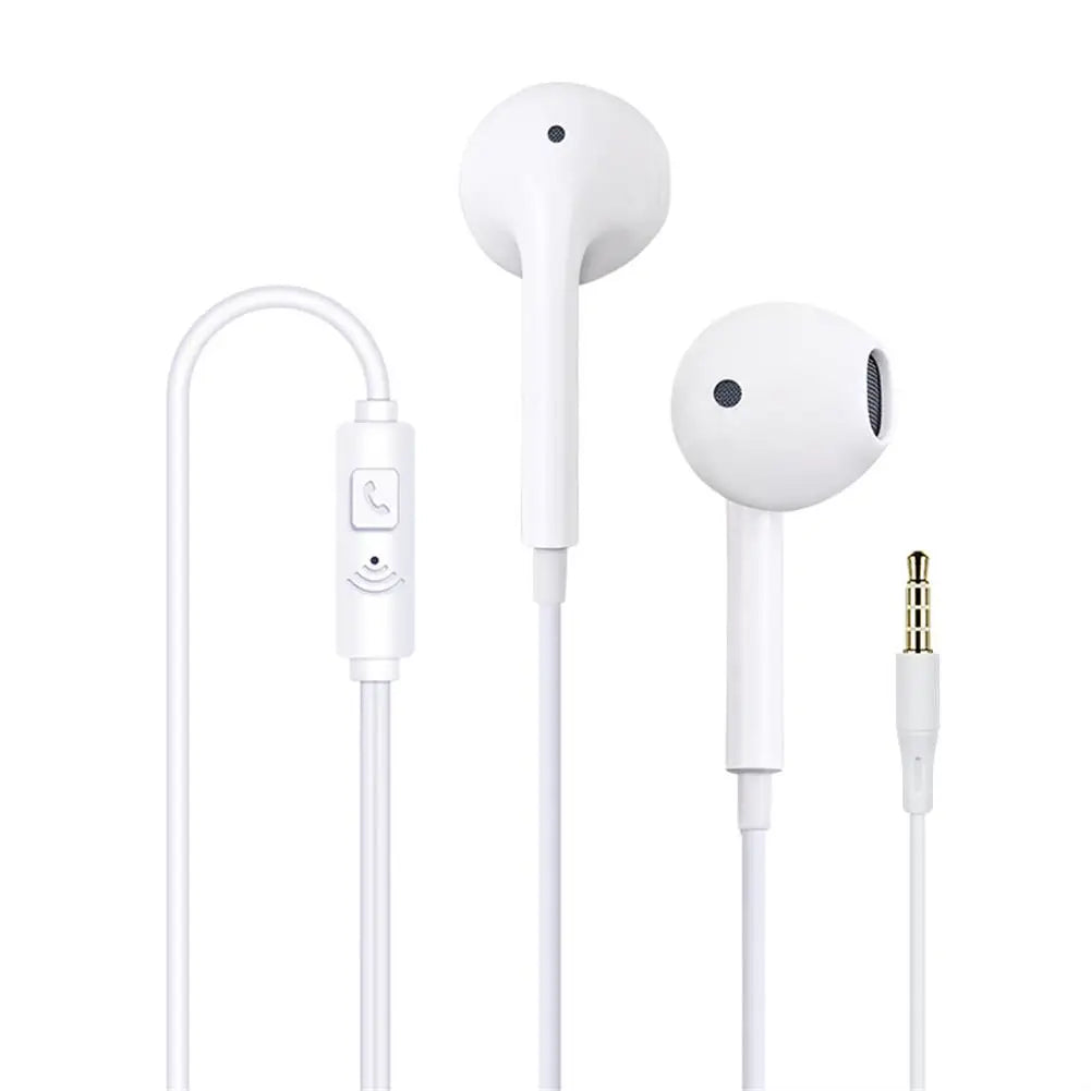 Wired Headset 3.5mm In-ear Earphones With Microphone For Mobile Phones High Definition Stereo Noise Canceling Sport Headphones