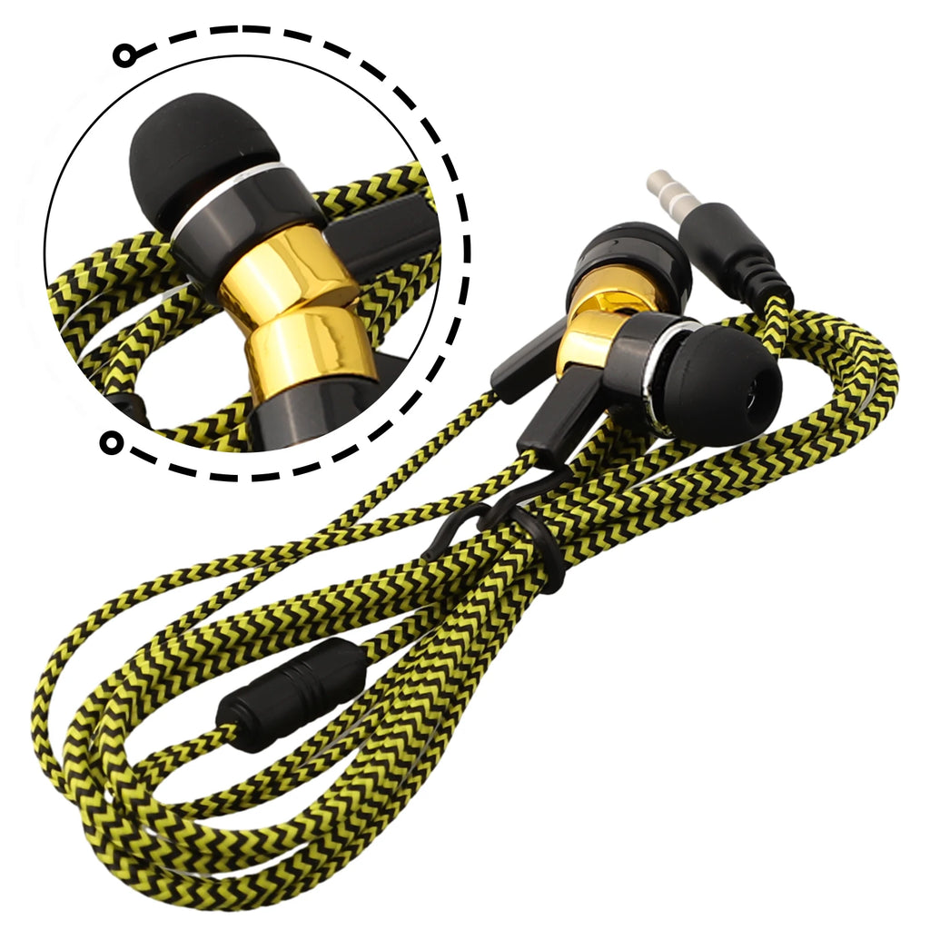 Wired Headphones 3.5mm Sport Earbuds With Bass Phone Earphones Stereo Headset With Mic Volume Control Music Earphones
