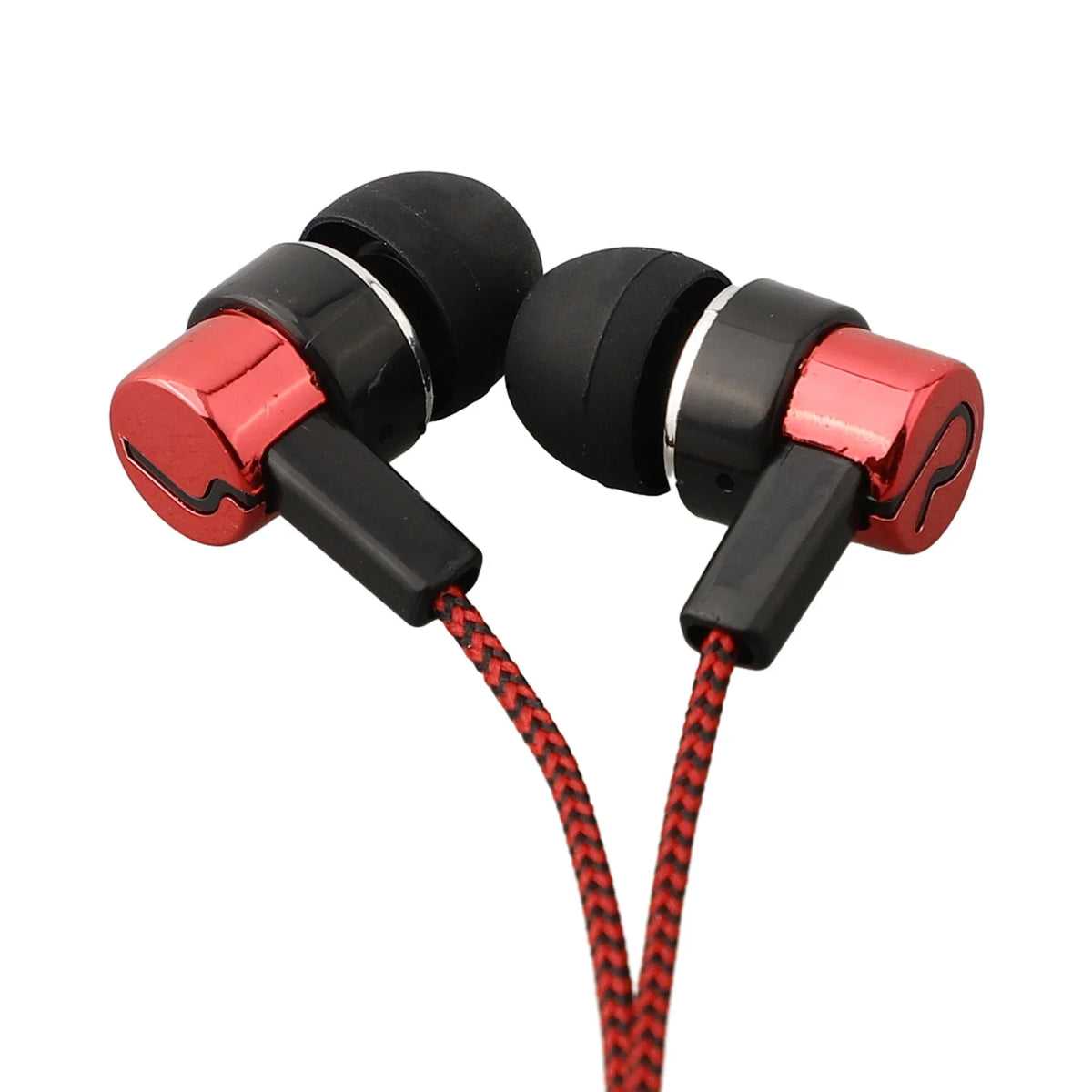 Wired Headphones 3.5mm Sport Earbuds With Bass Phone Earphones Stereo Headset With Mic Volume Control Music Earphones