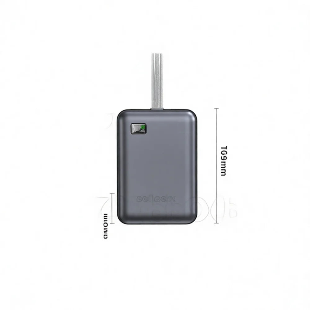 Powerful Portable Charger 20000mAh Fast Charging Power Bank With Built In Cables Ultra Slim External Battery Pocket Size