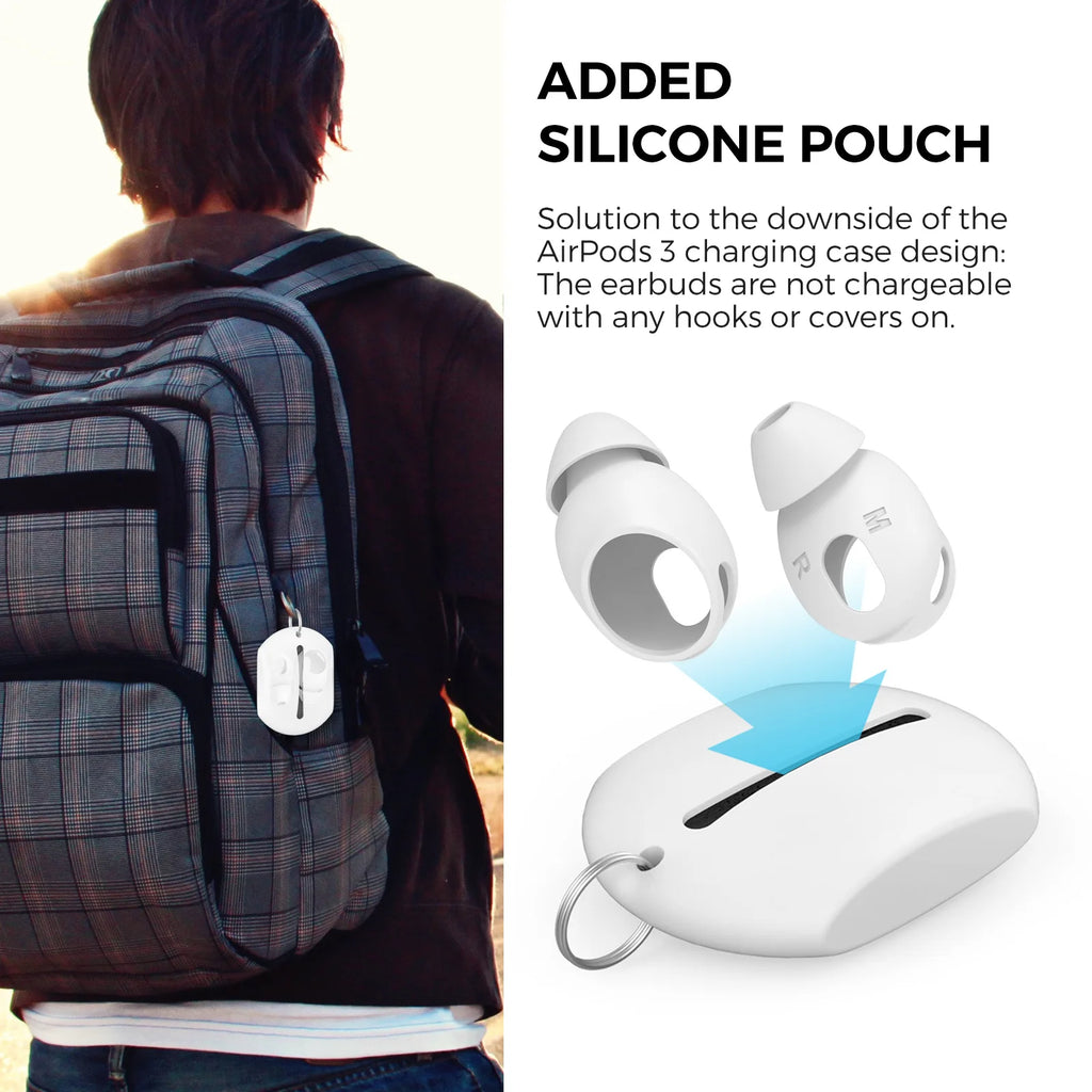 Wireless Bluetooth Earbuds AirPods 3 In Ear Silicone Soundproof Ear Caps Tips For Environmental Protection Flat Installation